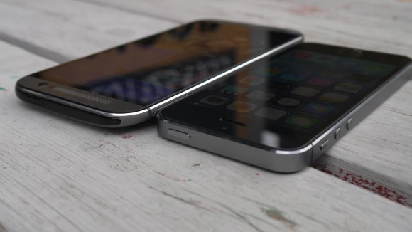 HTC One M8 и iphone 5s