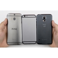 htc one iphone 6 и galaxy S5 фото задников